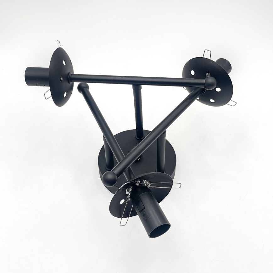 Brilagi - Aufputz-Deckenleuchte MALIVA 3xE14/15W/230V schwarz/rauchglas