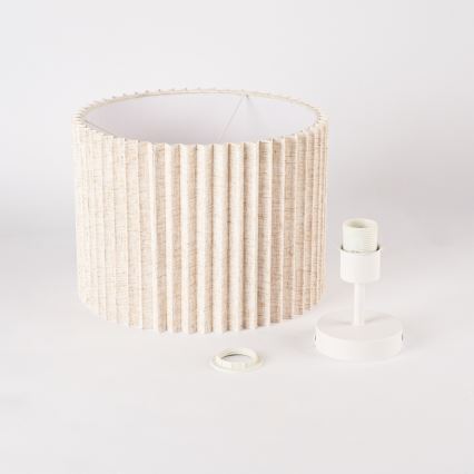 Brilagi - Aufputz-Deckenleuchte NORDIC WAVE 1xE27/15W/230V Ø 32 cm Leinen/Weiß