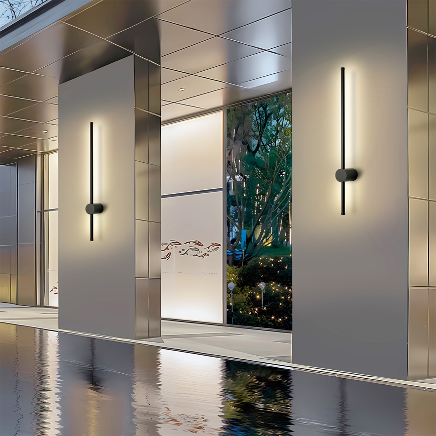 Brilagi - LED-Außenwandleuchte AURA LED/12W/230V 3000K IP54 65 cm schwarz