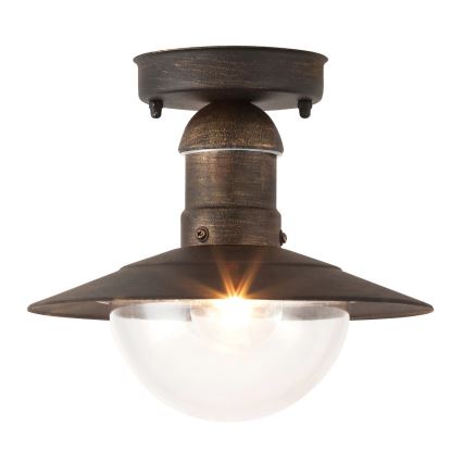 Brilagi - Außen-Deckenleuchte MOLDE 1xE27/60W IP44 Bronze/Patina