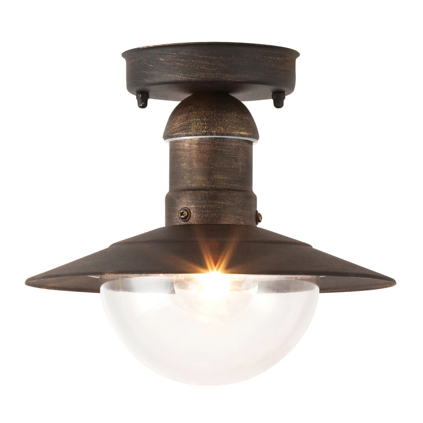 Brilagi - Außen-Deckenleuchte MOLDE 1xE27/60W IP44 Bronze/Patina