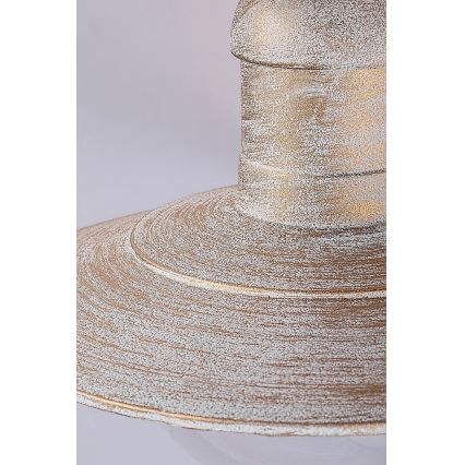 Brilagi - Außen-Deckenleuchte MOLDE 1xE27/60W IP44 weiß/Patina
