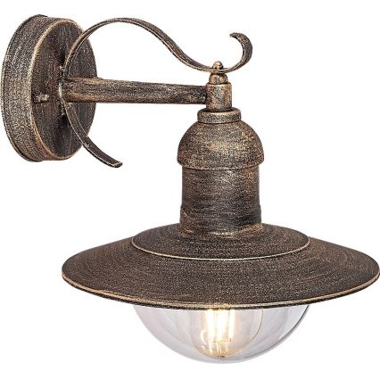 Brilagi - Außenwandleuchte MOLDE 1xE27/60W/230V IP44 Bronze/Patina
