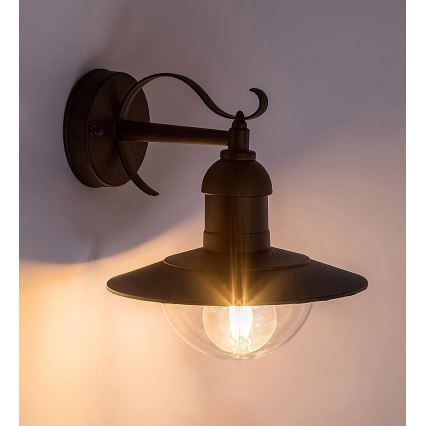 Brilagi - Außenwandleuchte MOLDE 1xE27/60W/230V IP44 schwarz