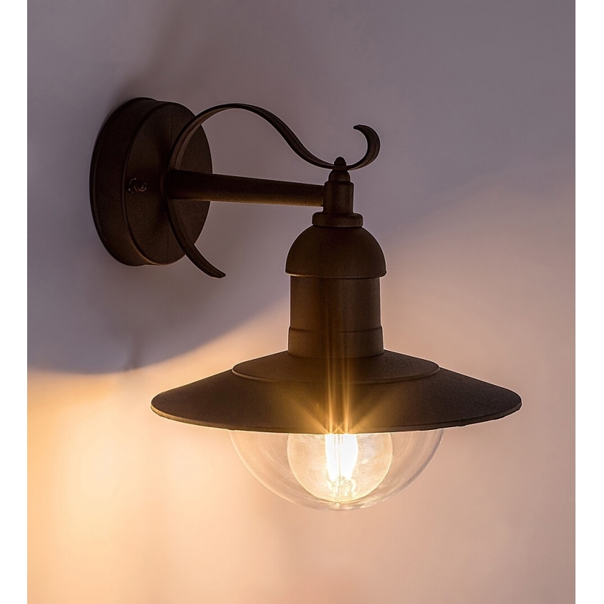 Brilagi - Außenwandleuchte MOLDE 1xE27/60W/230V IP44 schwarz
