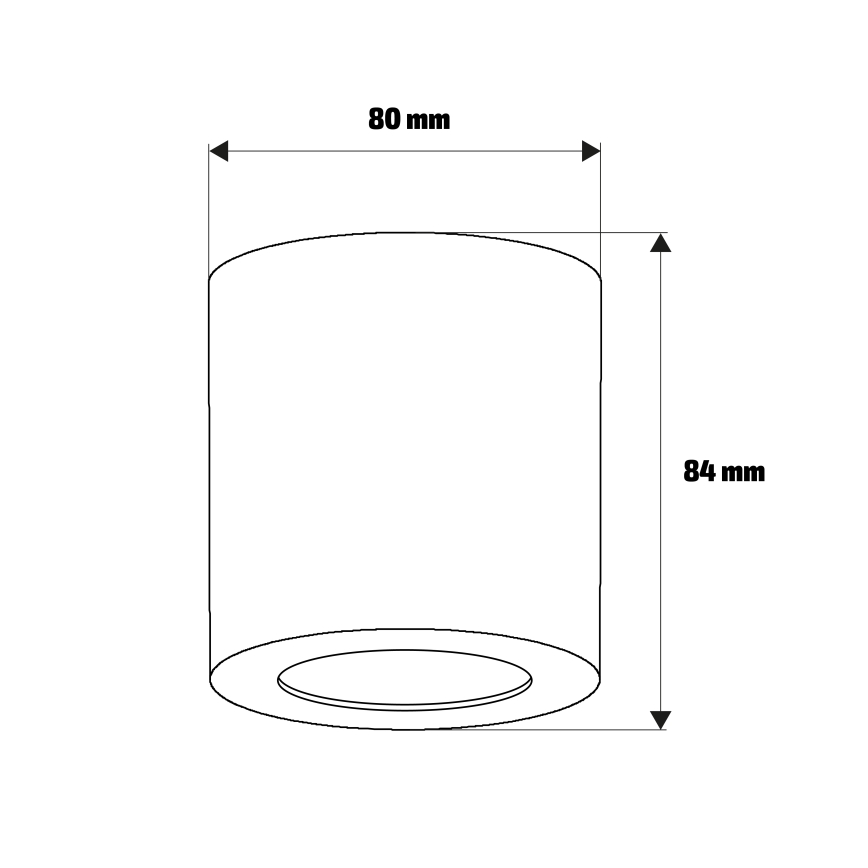 Brilagi - Badezimmer-Spot MIA 1xGU10/30W/230V 84x80 mm beige IP44