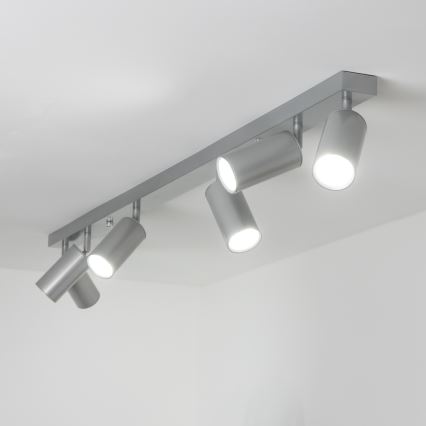 Brilagi - Badezimmerstrahler SELE 6xGU10/30W/230V IP44 silbern