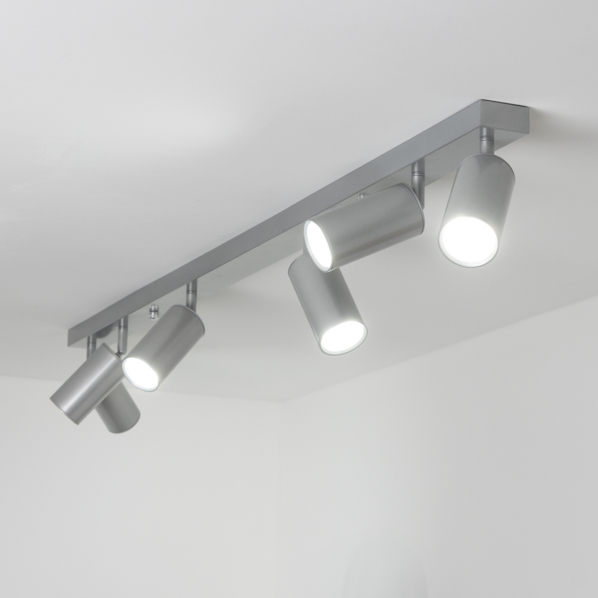 Brilagi - Badezimmerstrahler SELE 6xGU10/30W/230V IP44 silbern