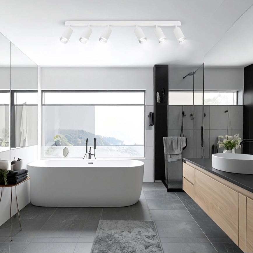 Brilagi - Badezimmerstrahler SELE 6xGU10/30W/230V IP44 weiß