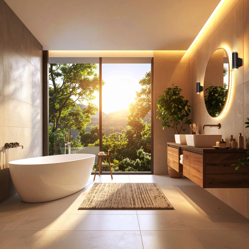 Brilagi - Wandstrahler für das Badezimmer SELE AQUA 4xGU10/30W/230V IP44 schwarz