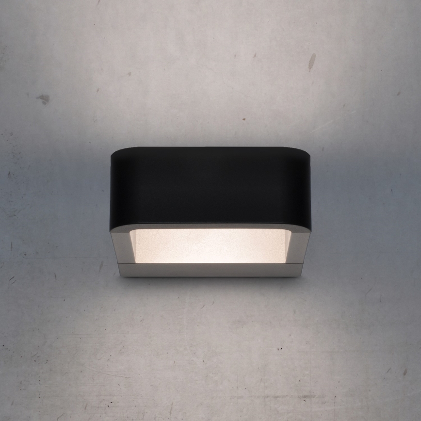 Brilagi - LED Außenwandleuchte BARI LED/7W/230V 3000/4000/6000K Schwarz IP54