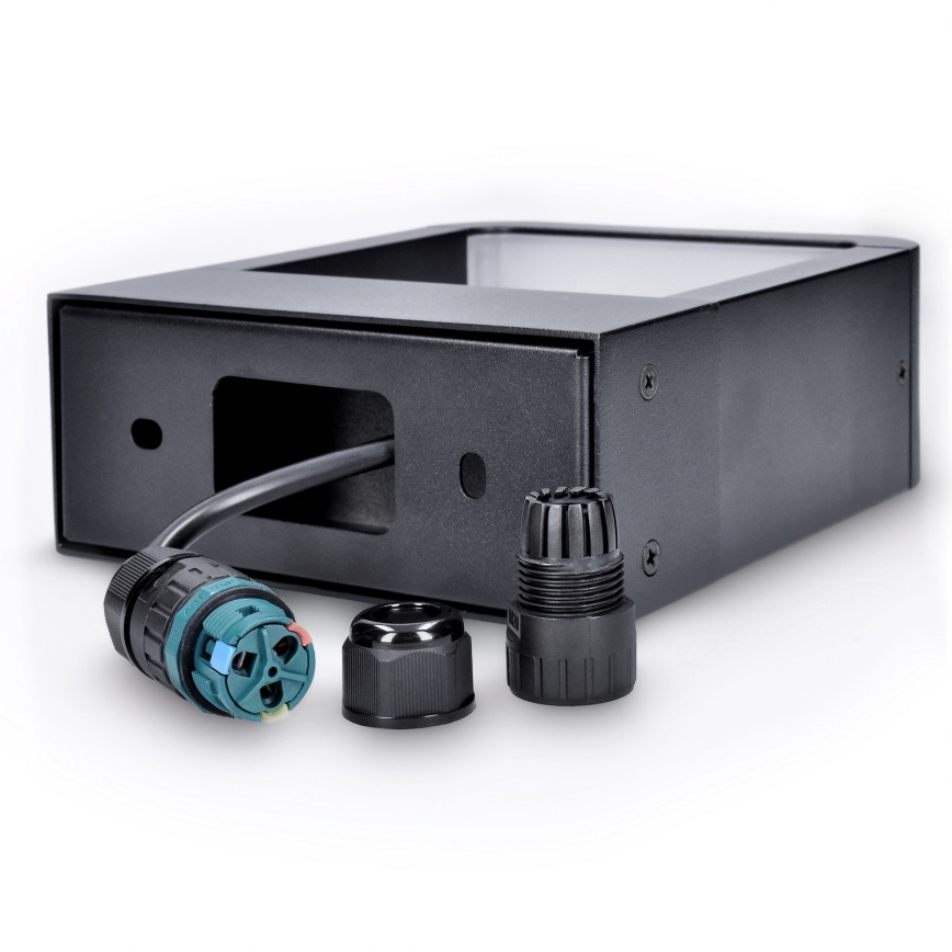 Brilagi - LED Außenwandleuchte BARI LED/7W/230V 3000/4000/6000K Schwarz IP54