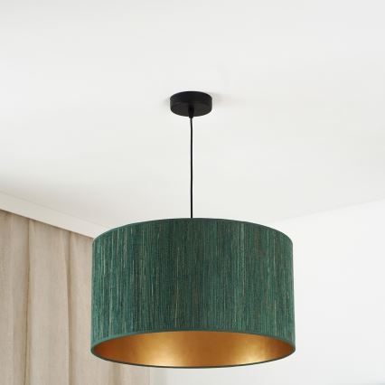 Brilagi - Hängeleuchte an Seil BOSTON ROLLER 1xE27/15W/230V Ø 45 cm Stroh grün/gold