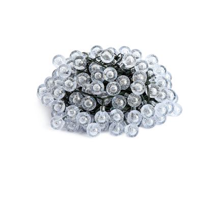 Brilagi - Solar-LED-Dekorations-Lichterkette BUBBLE 100 LEDs/8 Funktionen 10 m IP65 Warmweiß 600 mAh
