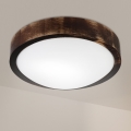 Brilagi - Deckenleuchte CARVALHO SLIM SMOKEY 1xE27/60W/230V Eiche Ø 27,5 cm