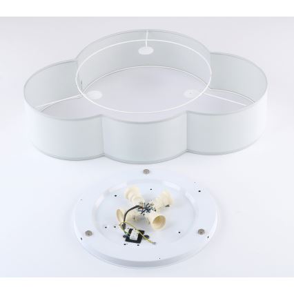 Brilagi - Deckenleuchte für Kinderzimmer NIMBUS 4xE27/15W/230V grau