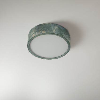 Brilagi - Deckenleuchte PINO 1xE27/15W/230V Kiefer/Grün Ø 27,5 cm