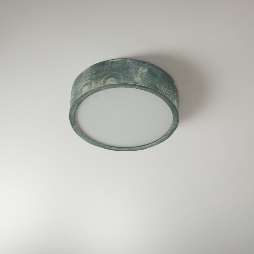 Brilagi - Deckenleuchte PINO 1xE27/15W/230V Kiefer/Grün Ø 27,5 cm