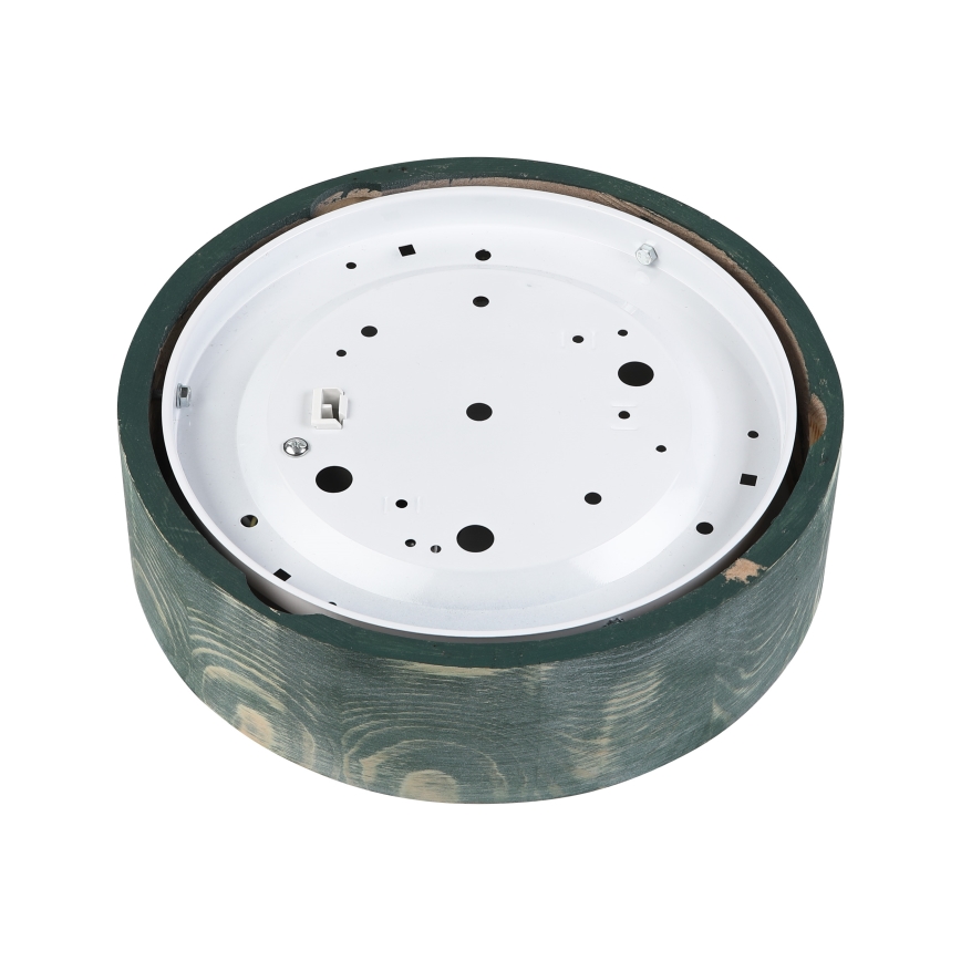 Brilagi - Deckenleuchte PINO 1xE27/15W/230V Kiefer/Grün Ø 27,5 cm
