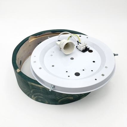 Brilagi - Deckenleuchte PINO 1xE27/15W/230V Kiefer/Grün Ø 27,5 cm
