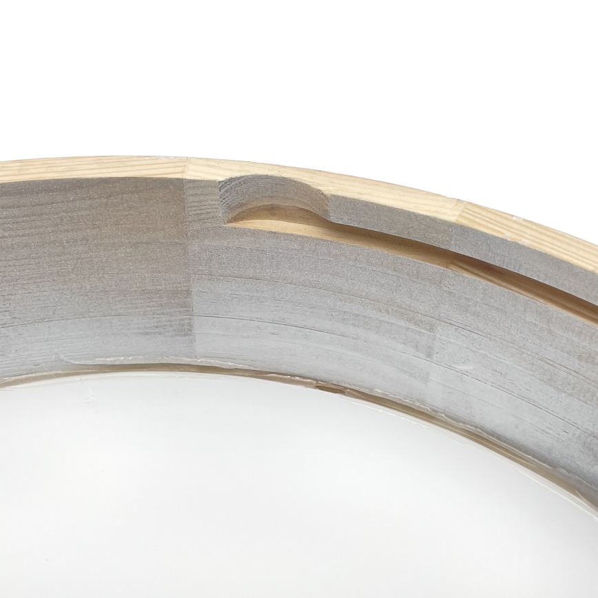 Brilagi - Deckenleuchte PINO 2xE27/15W/230V Kiefer/Silber Ø 37,5 cm