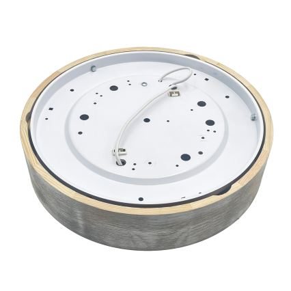 Brilagi - Deckenleuchte PINO 2xE27/15W/230V Kiefer/Silber Ø 37,5 cm