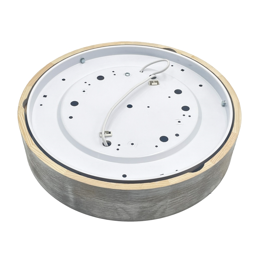 Brilagi - Deckenleuchte PINO 2xE27/15W/230V Kiefer/Silber Ø 37,5 cm