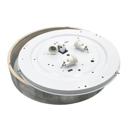 Brilagi - Deckenleuchte PINO 3xE27/15W/230V Kiefer/Silber Ø 47,5 cm