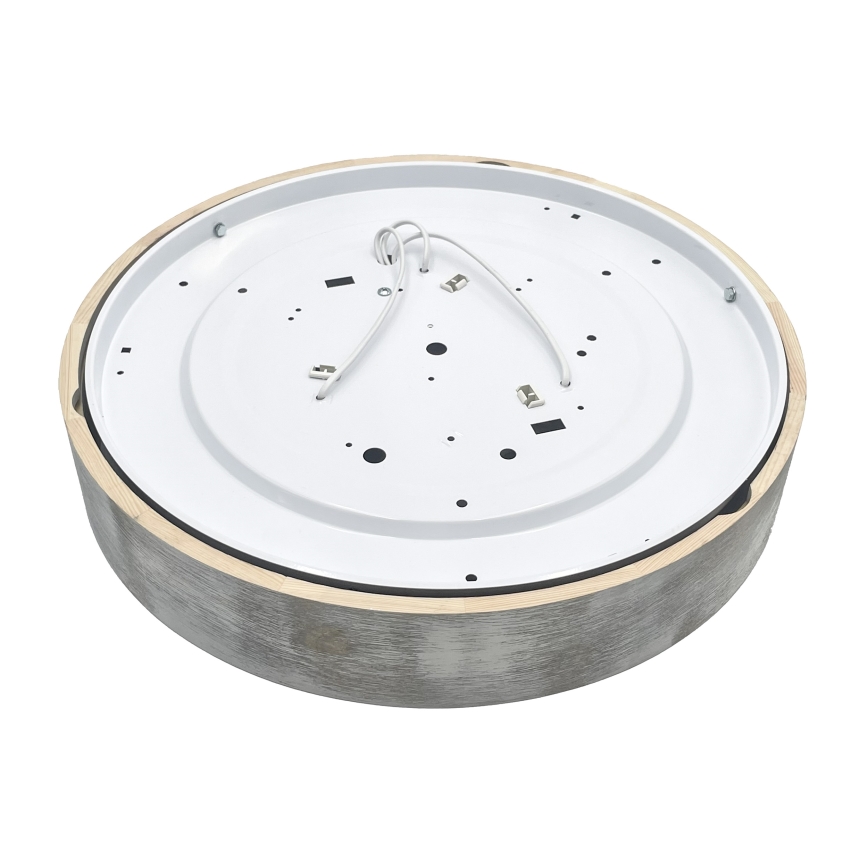 Brilagi - Deckenleuchte PINO 3xE27/15W/230V Kiefer/Silber Ø 47,5 cm