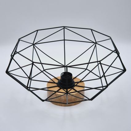 Brilagi - Deckenleuchte WOODY BASKET 1xE27/60W/230V Ø 40 cm Eiche/Nussbaum