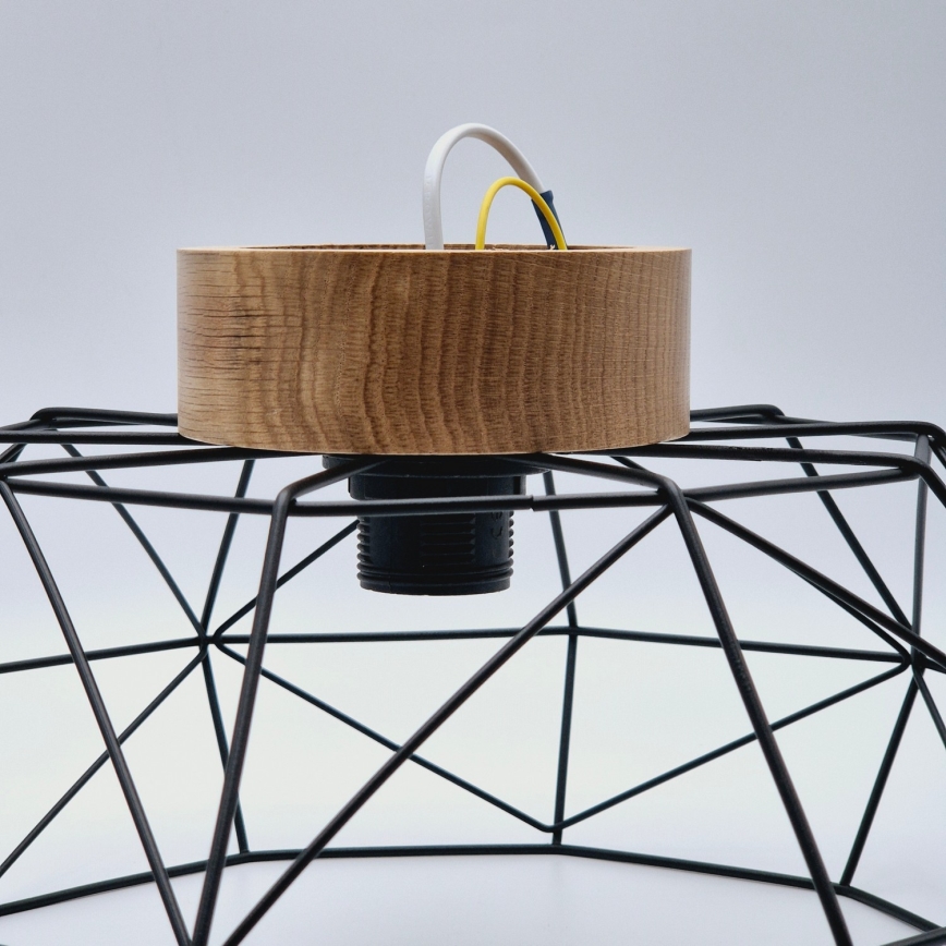 Brilagi - Deckenleuchte WOODY BASKET 1xE27/60W/230V Ø 40 cm Eiche/Nussbaum
