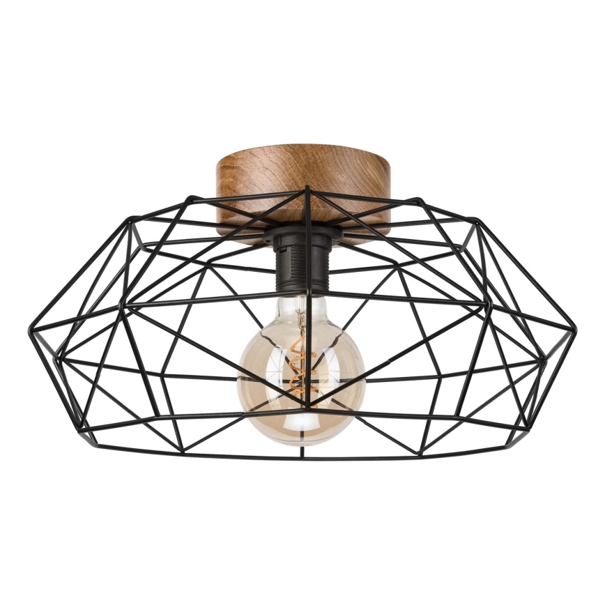 Brilagi - Deckenleuchte WOODY BASKET 1xE27/60W/230V Ø 40 cm Eiche/Nussbaum