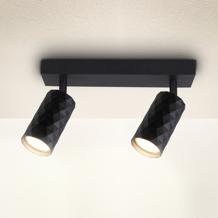 Brilagi - Deckenspot SELE DIAMANT 2xGU10/30W/230V schwarz