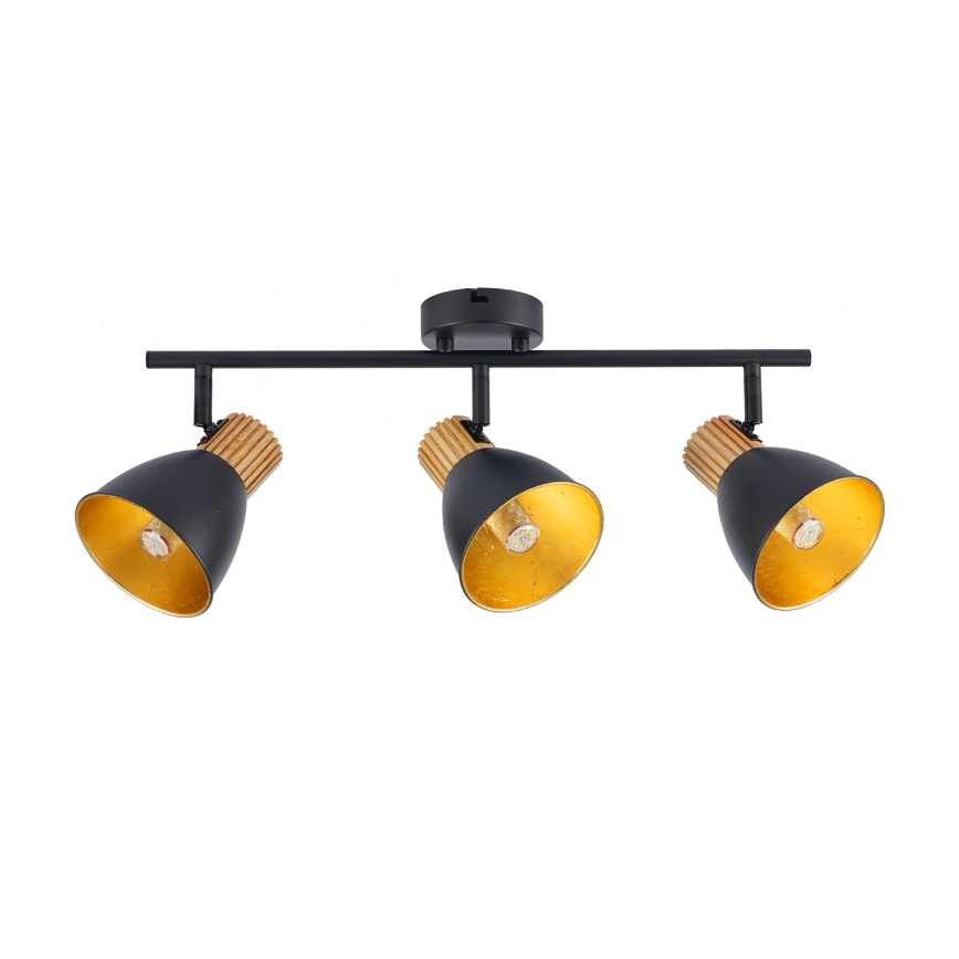 Brilagi - Deckenstrahler ODENSE 3xE14/10W/230V Gummibaumholz/schwarz