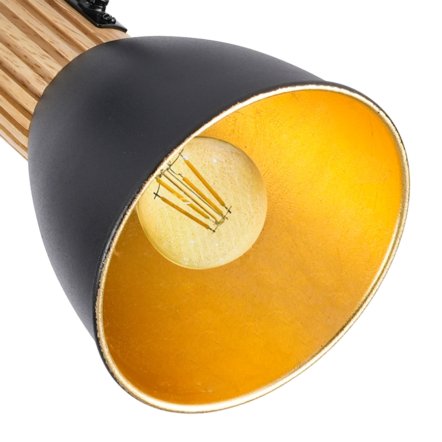 Brilagi - Deckenstrahler ODENSE 3xE14/10W/230V Gummibaumholz/schwarz