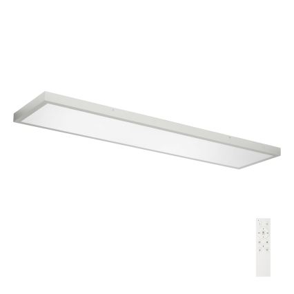 Brilagi - Dimmbare LED-Deckenleuchte für Badezimmer FRAME SMART LED/50W/230V 120x30 cm 3000-6000K IP44 silbern + Fernbedienung