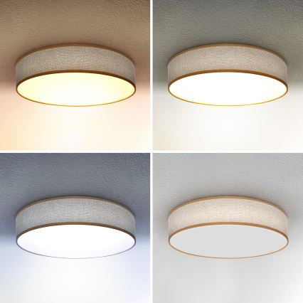 Brilagi - Dimmbare LED-Deckenleuchte CARMEN LED/48W/230V 3000-6500K d 40 cm + Fernbedienung