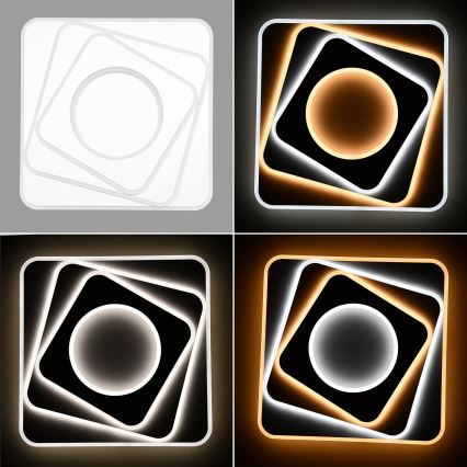 Brilagi - Dimmbare LED-Deckenleuchte MODERN LED/100W/230V 2700-6500K 48x48 cm + Fernbedienung