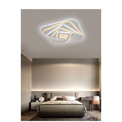 Brilagi - Dimmbare LED-Deckenleuchte MODERN LED/210W/230V 2700-6500K 55x55 cm + Fernbedienung