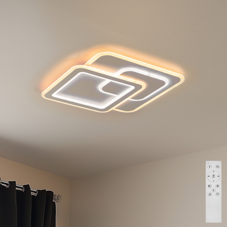 Brilagi - Dimmbare LED-Deckenleuchte MODERN LED/80W/230V 2700-6500K 52,5x52,5 cm + Fernbedienung