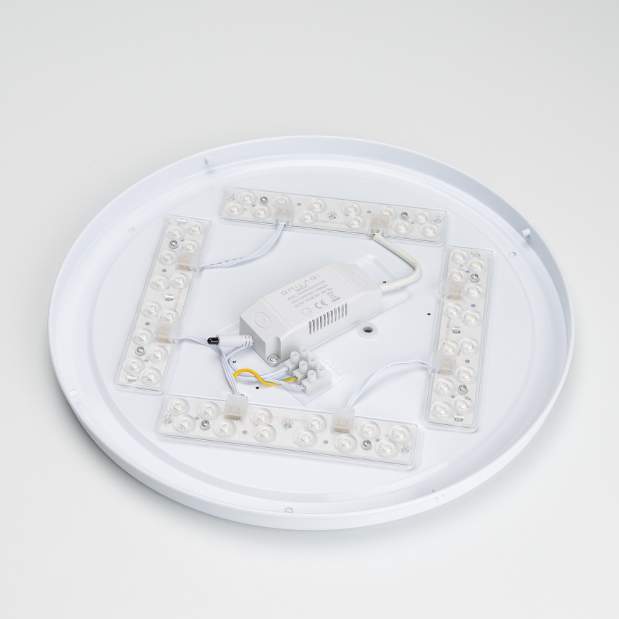 Brilagi - dimmbare LED-Deckenleuchte MANAROLA LED/24W/230V Ø 42 cm 3000–6500K Eiche + Fernbedienung