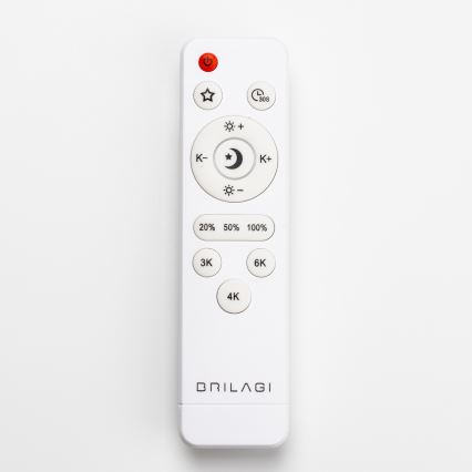 Brilagi - dimmbare LED-Deckenleuchte MANAROLA LED/24W/230V Ø 42 cm 3000–6500K Eiche + Fernbedienung