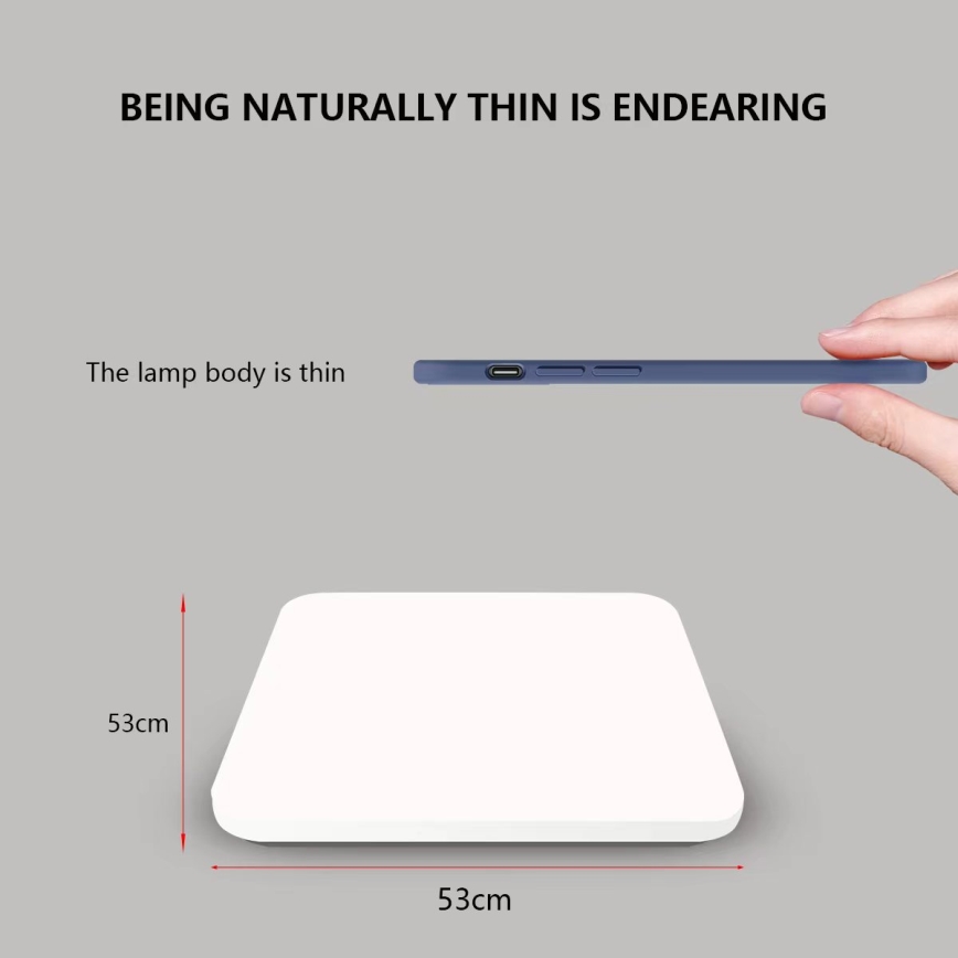 Brilagi - SMART dimmbare LED-Deckenleuchte LED/36W/230V 53x53 cm 2700-6500K Wi-Fi Tuya + Fernbedienung