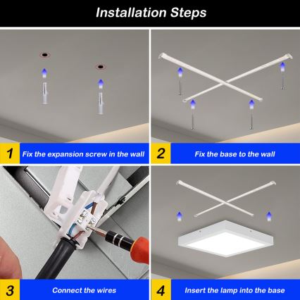 Brilagi - Dimmbare LED-Deckenleuchte für Badezimmer FRAME SMART LED/24W/230V 30x30 cm 3000-6000K IP44 weiß + Fernbedienung