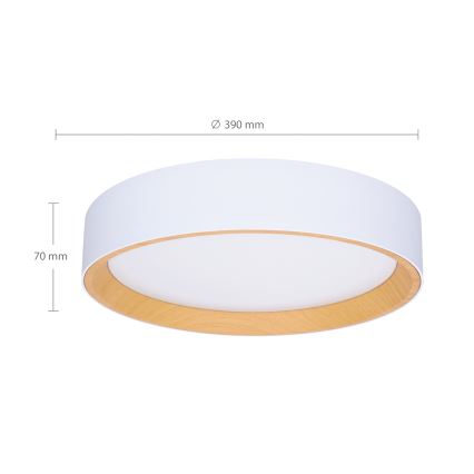 Brilagi - Dimmbare LED-Deckenleuchte LARIOS LED/48W/230V 3000-6500K ø 39 cm weiß + Fernbedienung