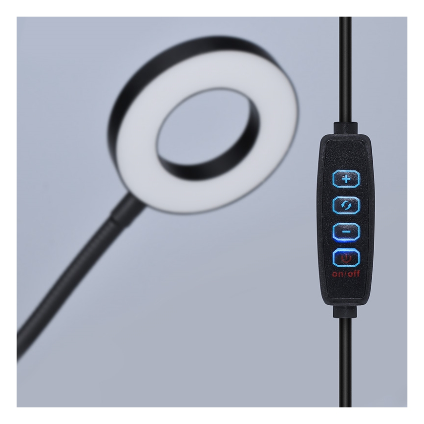 Brilagi - Dimmbare LED-Leuchte mit Klemme ORBELA LED/8W/230V 3000/4000/5000K schwarz