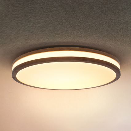 Brilagi - LED-dimmbare Deckenleuchte MOLINA LED/60W/230V 3000-6500K Eiche Ø 58 cm + Fernbedienung