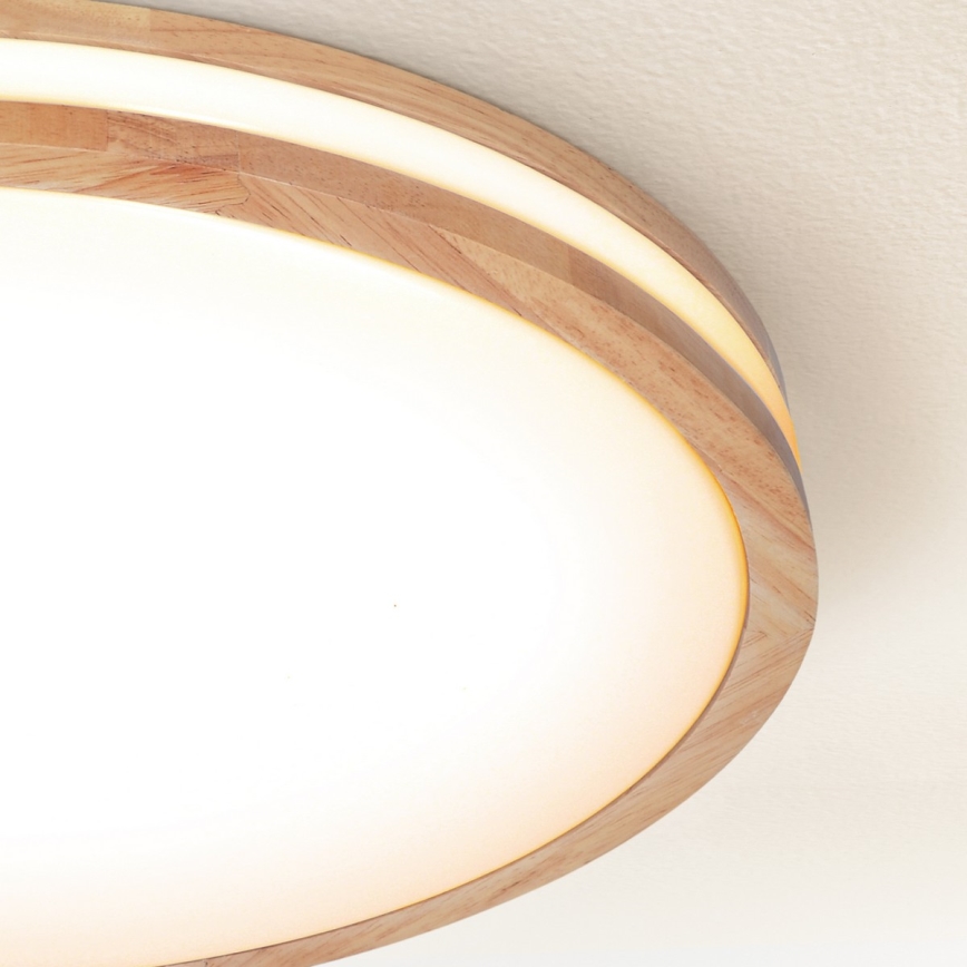 Brilagi - LED-dimmbare Deckenleuchte MOLINA LED/60W/230V 3000-6500K Eiche Ø 58 cm + Fernbedienung