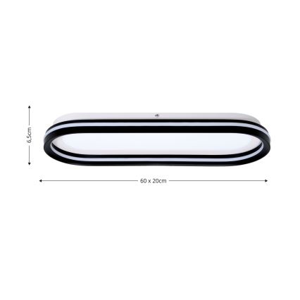 Brilagi - dimmbare LED-Deckenleuchte TRIVARO LED/85W/230V 3000-6000K 20x60 cm + Fernbedienung