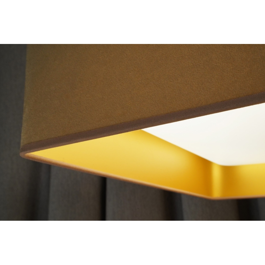 Brilagi - LED-dimmbare Deckenleuchte VELVET SQUARE LED/24W/230V 43x43 cm 3000/4000/6500K + Fernbedienung beige